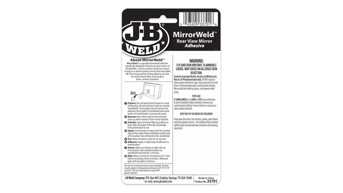 MirrorWeld Adhesive