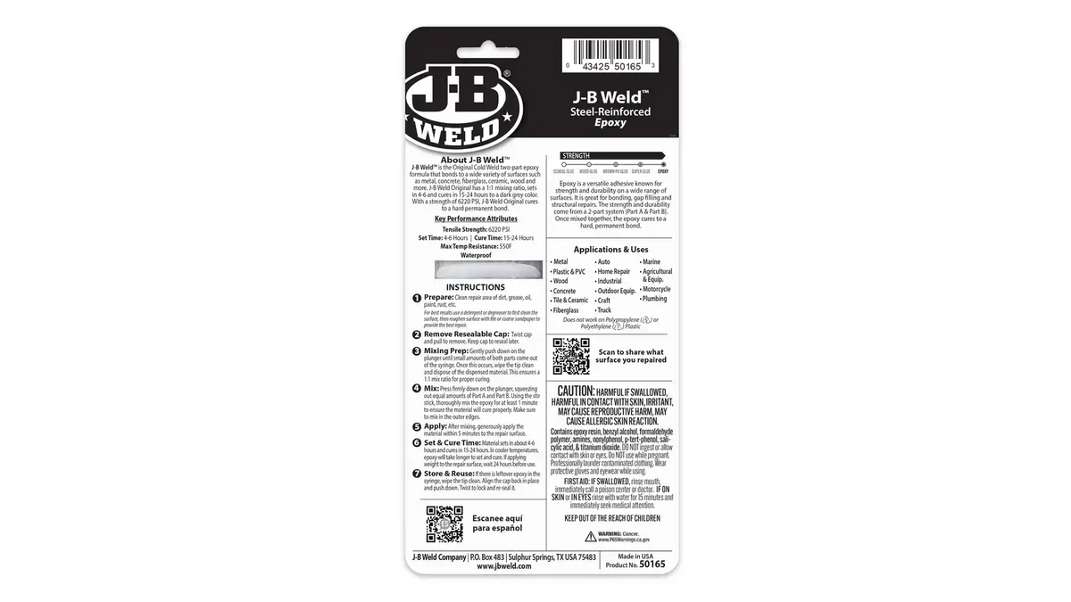 J-B Weld™ Syringe - 25 ml