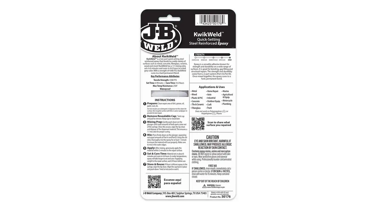 KwikWeld™ Syringe - 25 ml