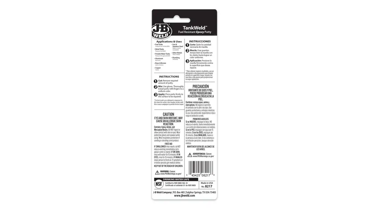 TankWeld™ Epoxy Putty - 2 oz