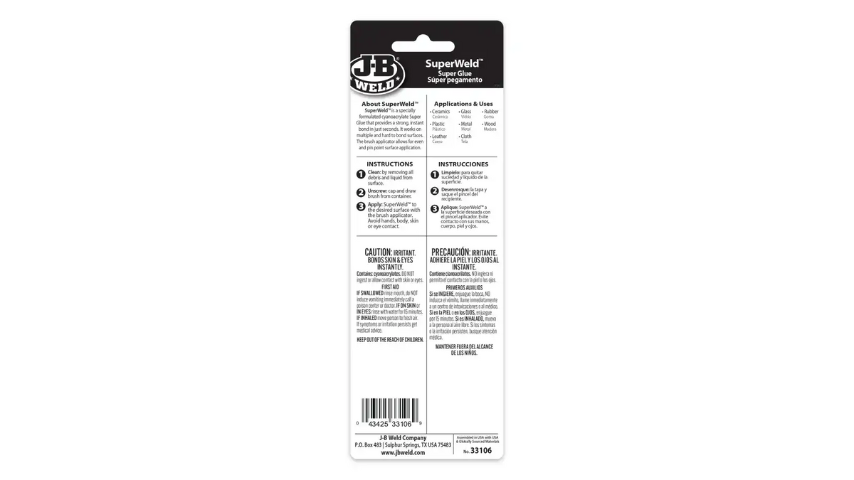 SuperWeld™ Brush-On Instant Adhesive
