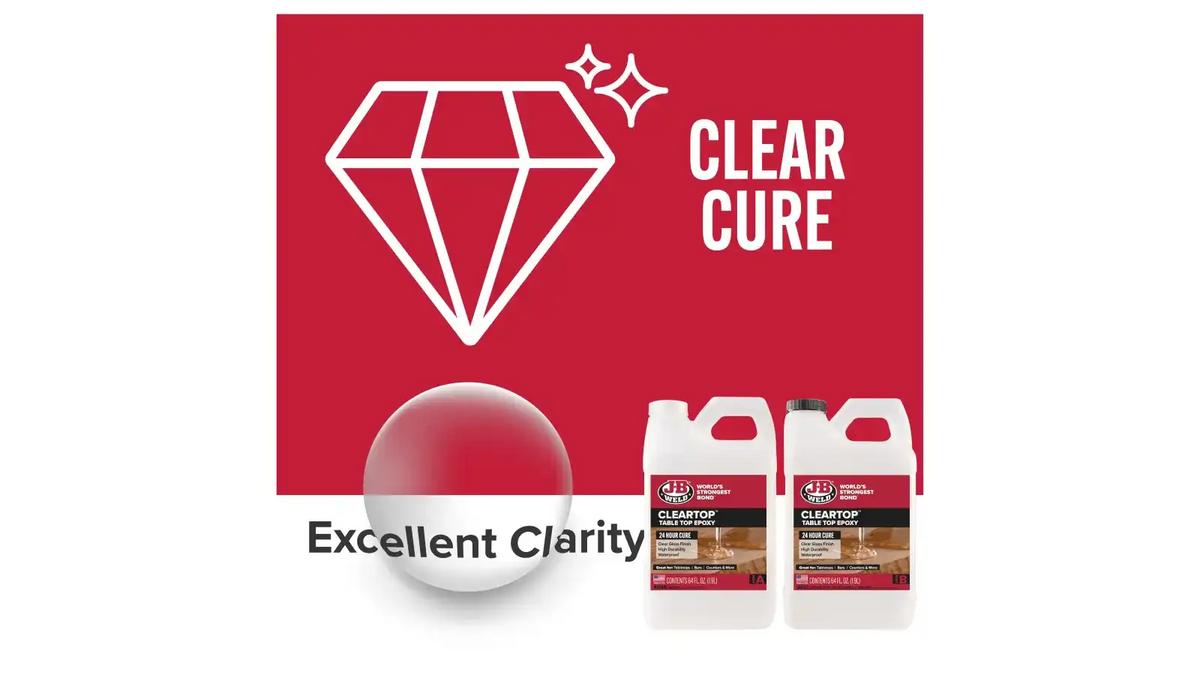 J-B Weld™ ClearTop Pour-On Epoxy 128 fl oz