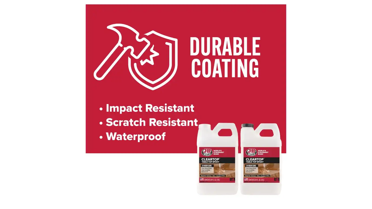 J-B Weld™ ClearTop Pour-On Epoxy 128 fl oz