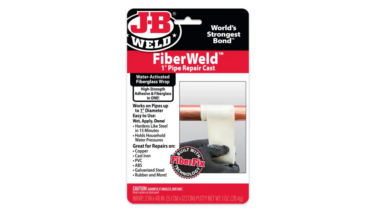FiberWeld 1" Pipe Repair Cast Fiberglass Wrap