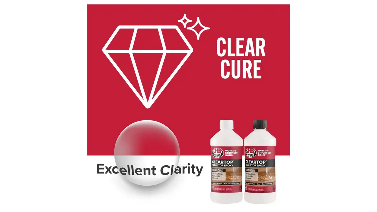 J-B Weld™ ClearTop Pour-On Epoxy 32 fl oz