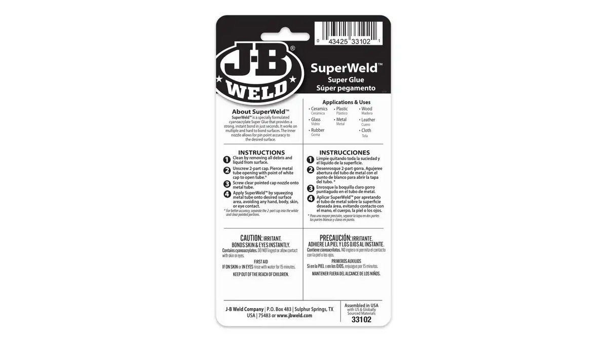 SuperWeld™ Instant Adhesive