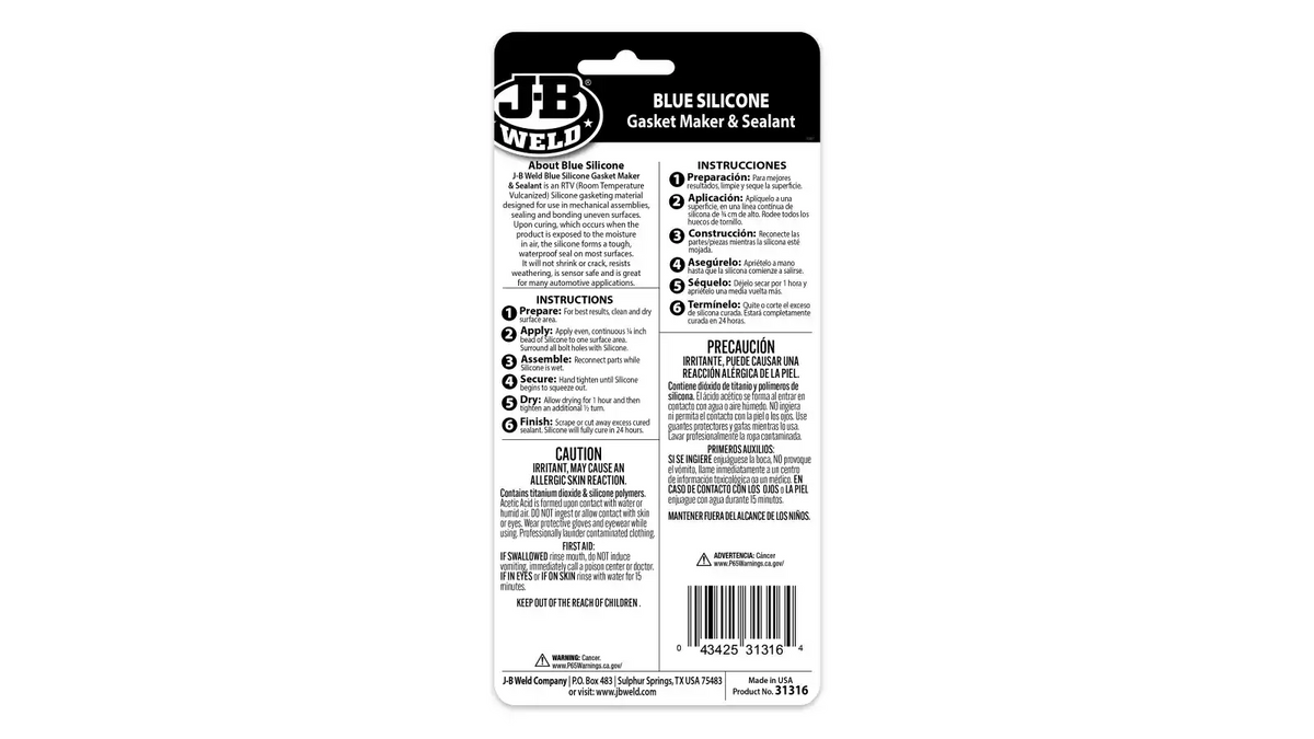 Blue Silicone Gasket Maker & Sealant