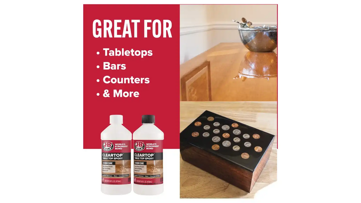 J-B Weld™ ClearTop Pour-On Epoxy 32 fl oz